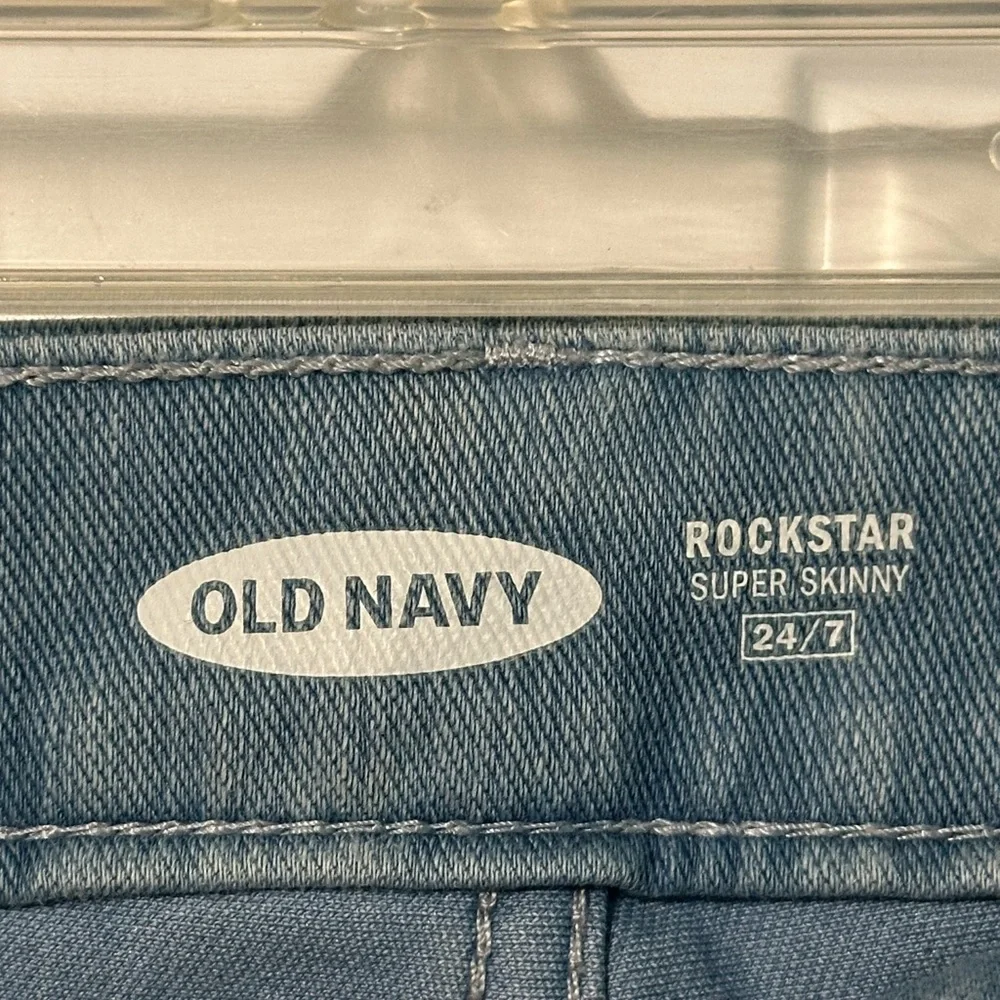 Old Navy Rockstar Women's Size 6 Light Blue Super Skinny Jeans